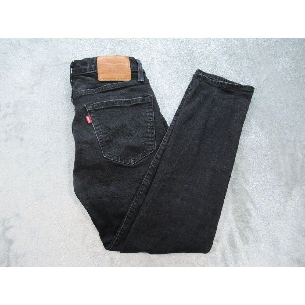 Levis 511 Jeans Mens 31x30 (Actual 28x28) Slim Straight Leg BIG E Black